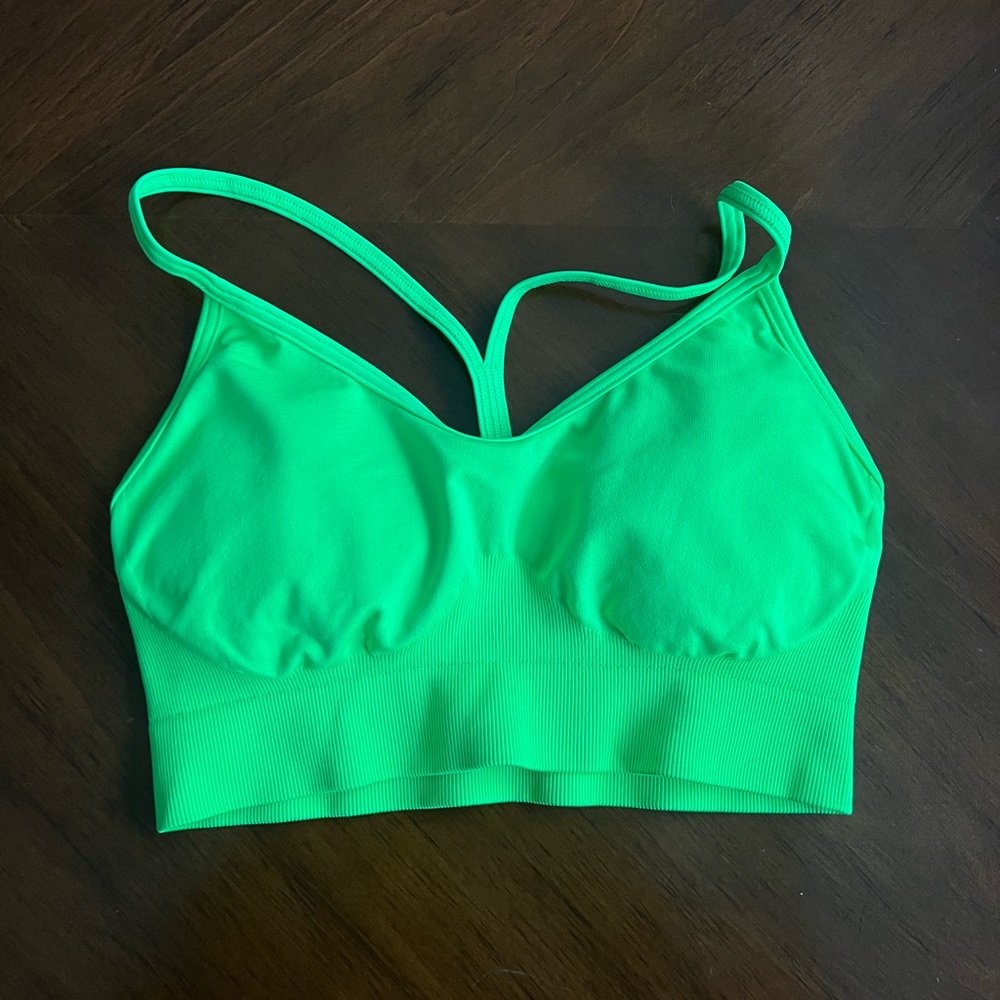 Gymshark Neon Green Sports Bra